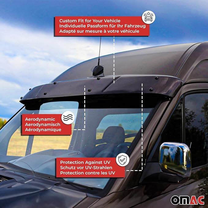 OMAC Front Windshield Sun Visor Protector - Image 3