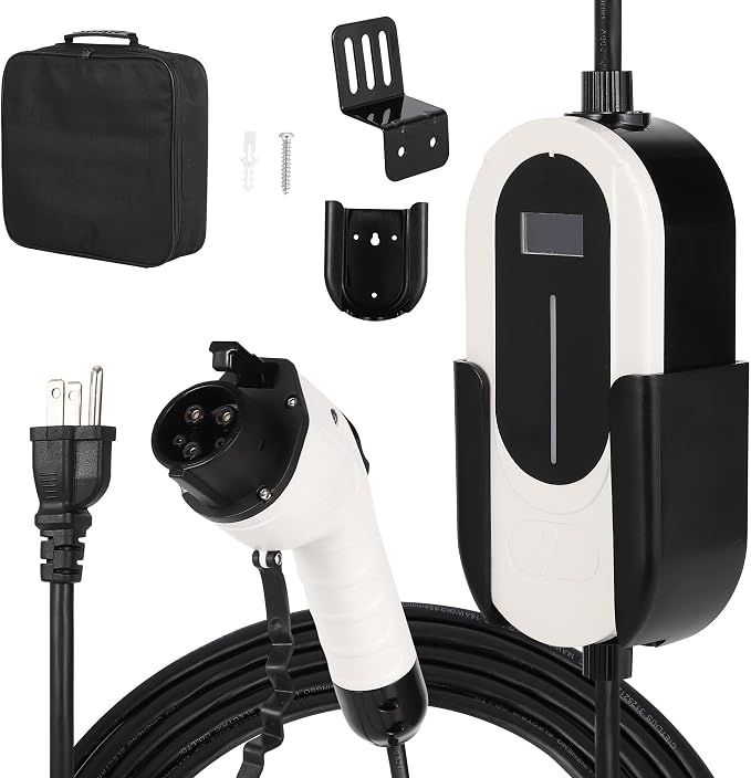 Level 1 EV Charger, 15A 110V Voltage, NEMA 5-15 Plug, 25ft Cable, Adjustable - Image 7
