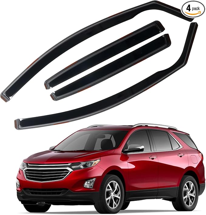 in Channel Rain Guards for Chevrolet Equinox 2018 2019 2020 2021 2022 2023 2024 by CHYKORLA