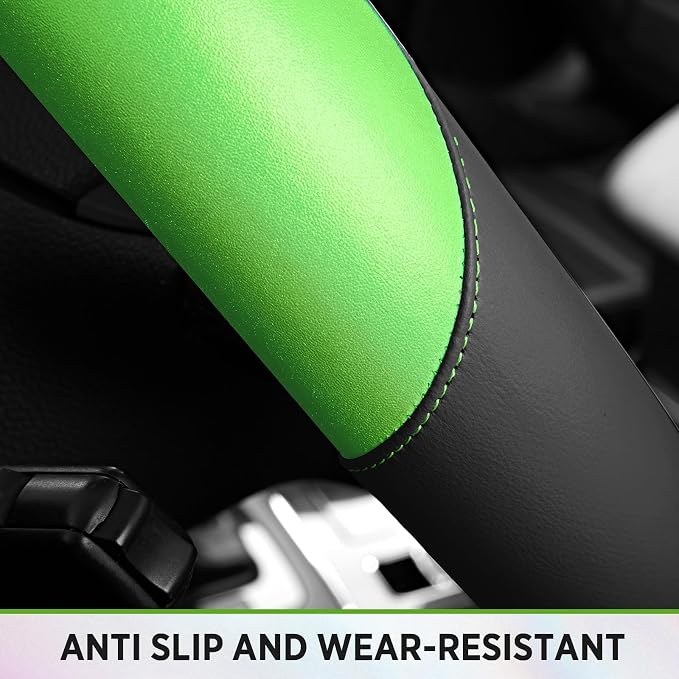 Road Comforts Steering Wheel Cover – Breathable Leather Steering Wheel Cover - Image 8