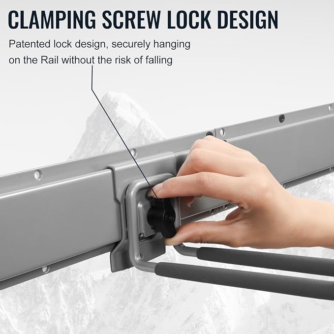 Clamping Garden Tool Organizer, Garage Organization Wall Mount Tool Holder - Image 3