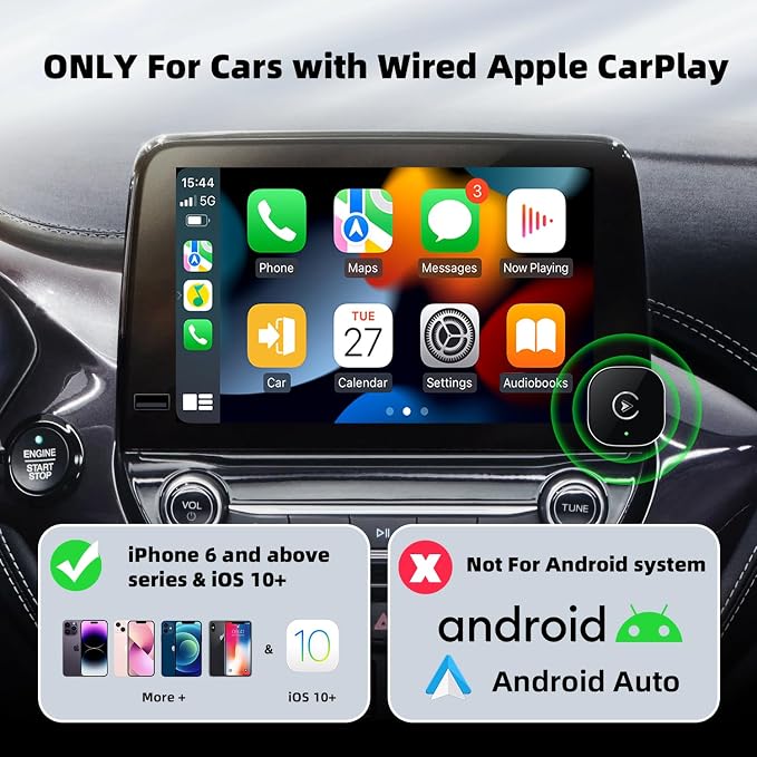Wireless CarPlay Adapter for iPhone, Mini USB Design for Cars - Image 4