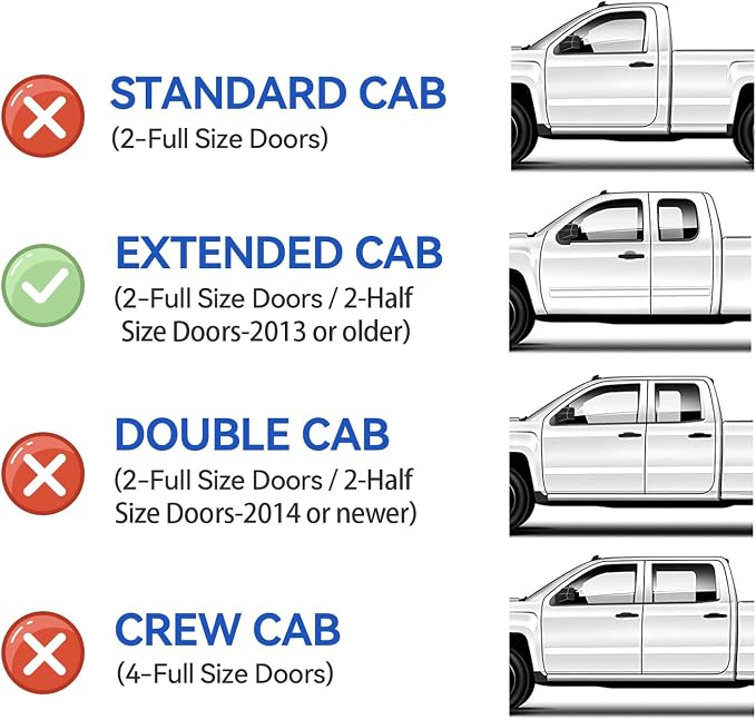 Window Visors Rain Guards for 1999-2006 Chevy Silverado/GMC Sierra 1500/2500/ - Image 2
