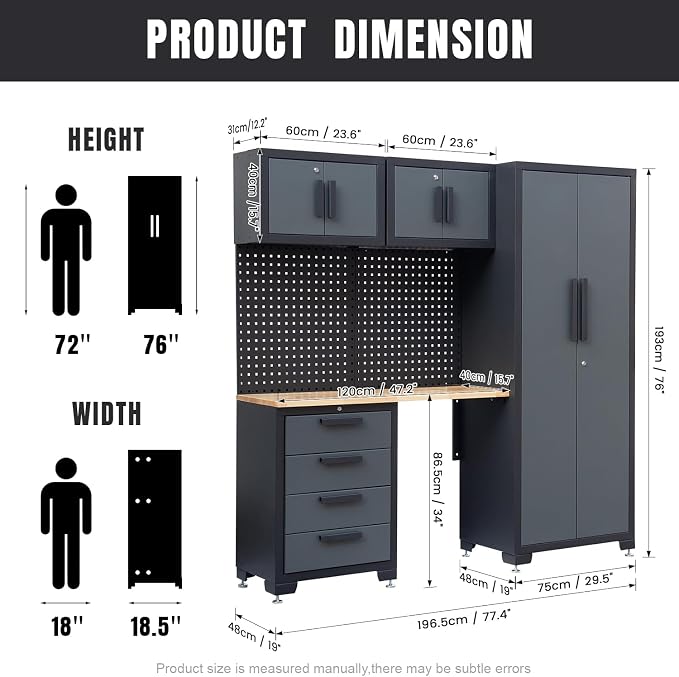 7-Pcs Garage Storage Cabinet System - Image 3