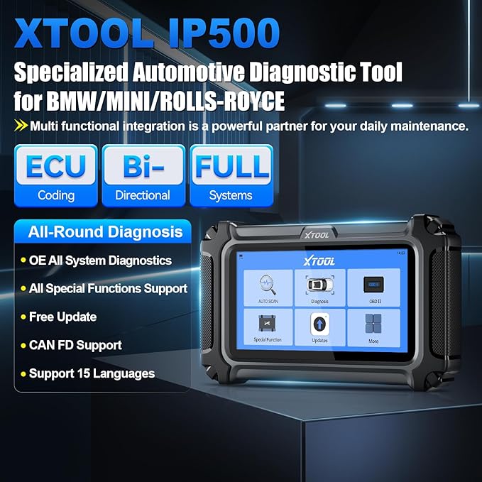 XTOOL IP500 for BMW OBD2 Scanner, Full Systems Bidirectional Scan Tool - Image 2
