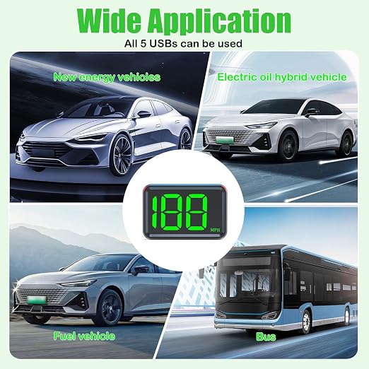 GPS Digital Speedometer for Car MPH, Universal HUD Speed Meter - Image 7