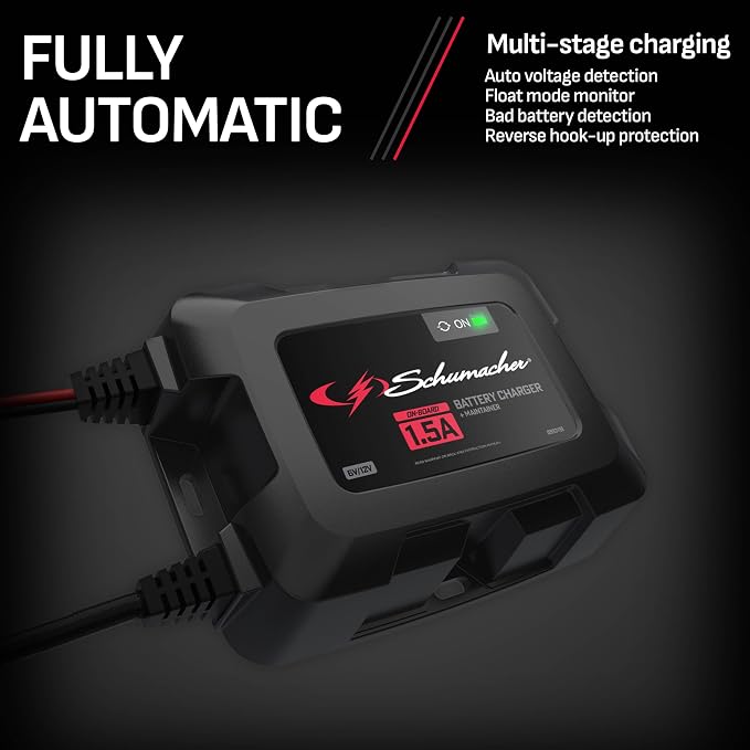 Schumacher Electric On-Board Battery Charger and Maintainer, 1.5 Amps, 6 Volt - Image 5