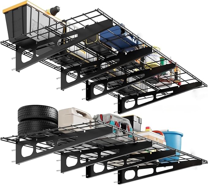 GarveeHome 2 Pack 2x6ft Garage Storage Shelving Wall Mounted, by GarveeHome