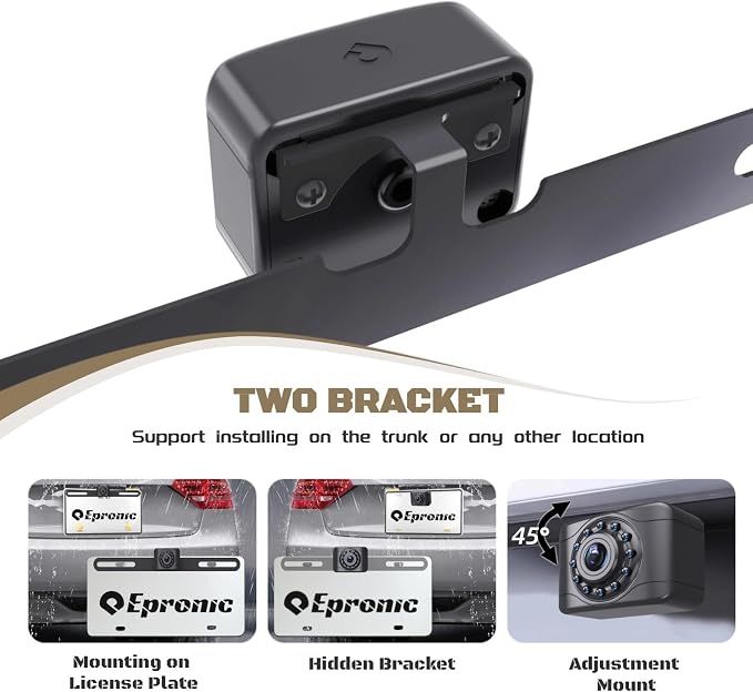 X1P HD Backup Camera License Plate Rear View Camera - Image 3