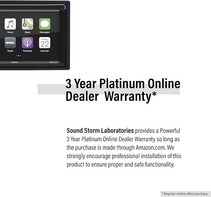 Sound Storm Laboratories DDCP62-R Apple CarPlay Car Multimedia Player - Image 4