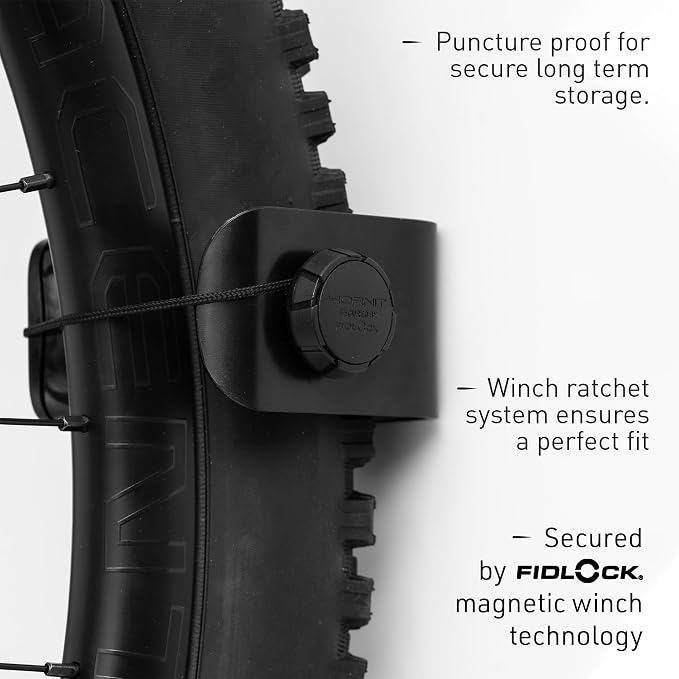 Hornit CLUG PRO | Wall Mounted Bike Rack | Secured by FIDLOCK | 5 Sizes | Easy - Image 3