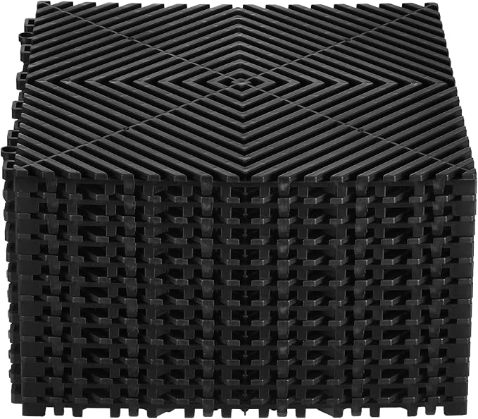 VEVOR Interlocking Drainage Mat, 12” x 12” Modular Interlocking Cushion - Image 9