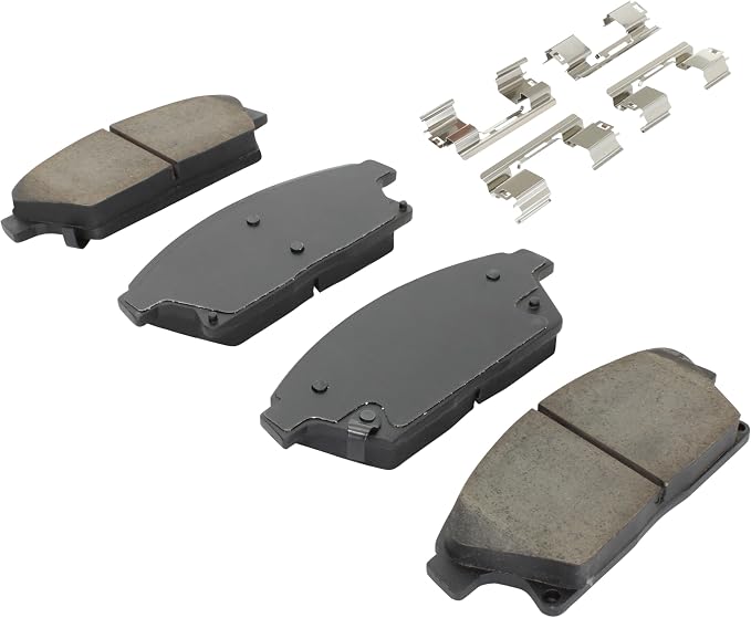 Premium Semi-Metallic Front Brake Pads Compatible - Image 2