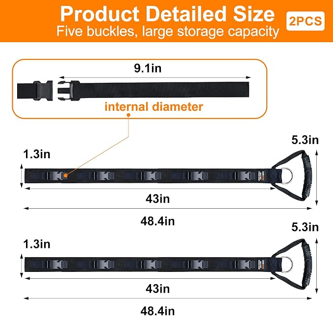 Extension Cord Organizer, Extension Cord Holder, Garage Garden Storage Straps - Image 5