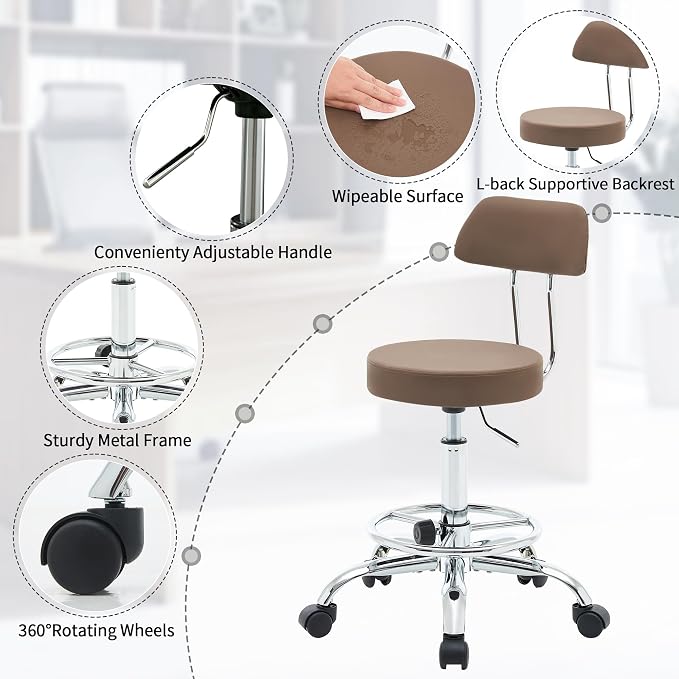 Office Drafting Chair Lab Stool - Image 4