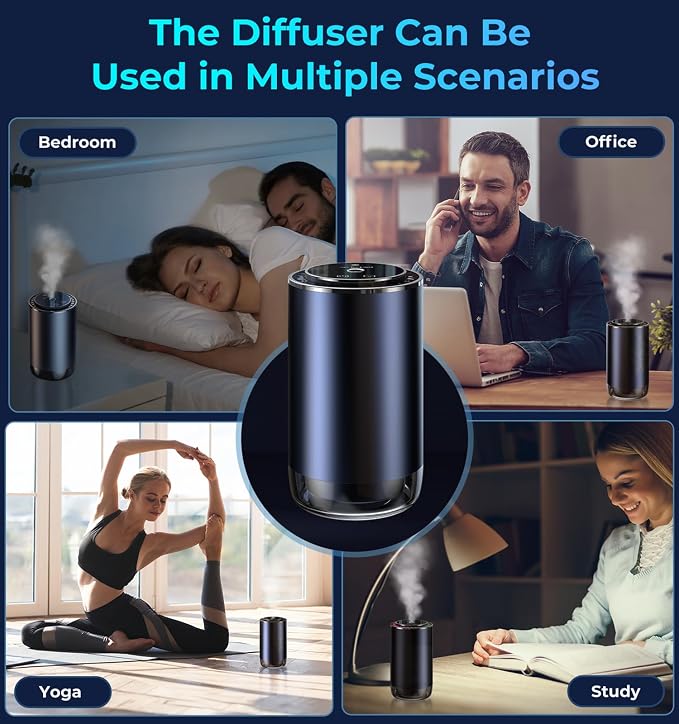 Car Diffuser Smart Air Freshener, Auto On/Off by AI Chip, Built-in Battery - Image 6