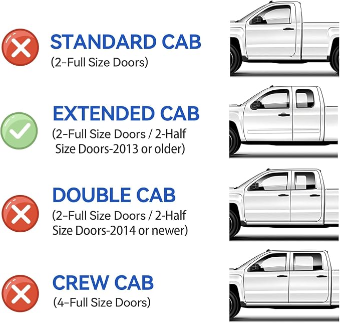 Window Visors Rain Guards for 2004-2015 Nissan Titan King Cab, Out-Channel - Image 2