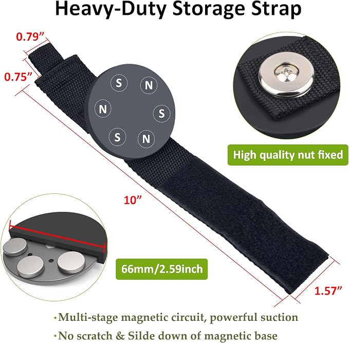 ULIBERMAGNET Strong Magnetic Storage Hooks, Heavy Duty Magnetic Garage Storage - Image 8