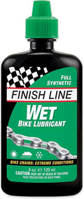 Finish Line WET Bicycle Chain Lube, 4-Ounce Drip Squeeze Bottle by FinishLine