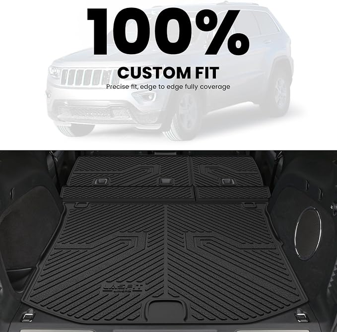 LASFIT Cargo Mat for Jeep Grand Cherokee 2011-2021 All Weather TPE Custom Fit - Image 8