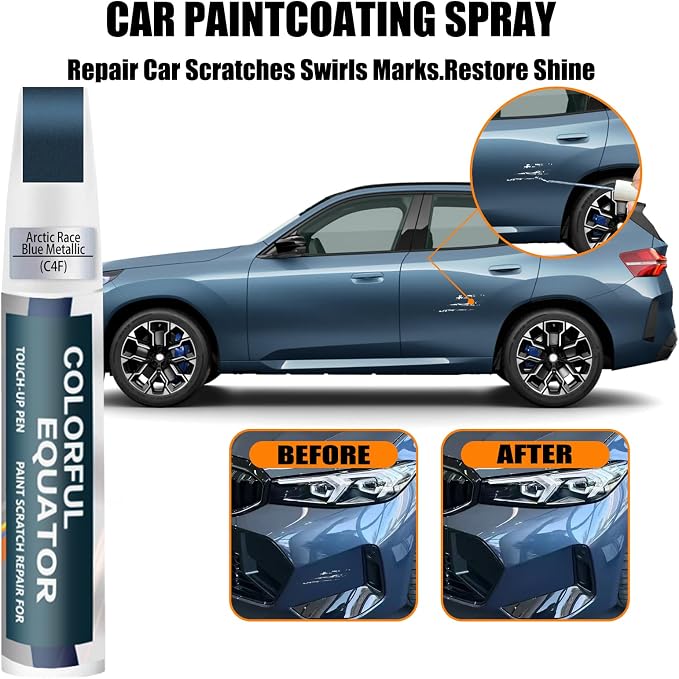 Arctic Race Blue Metallic Touch Up Paint - Image 3