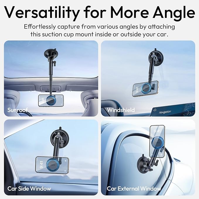 ULANZI ZJ06 Magnetic Suction Cup Mount Compatible - Image 6