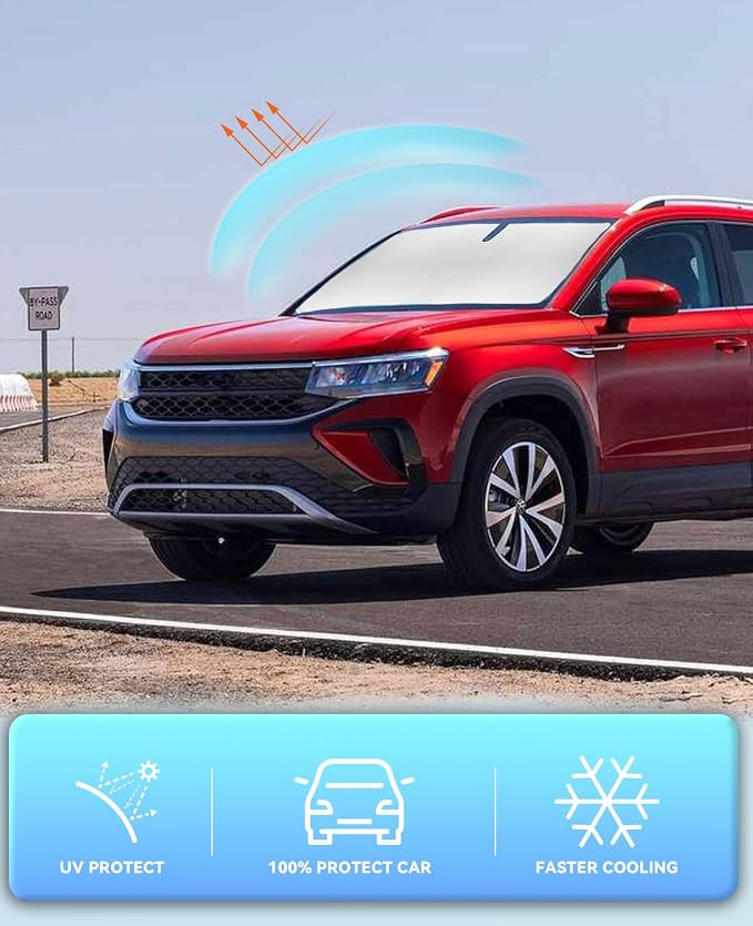 for VW Taos Windshield Sunshades Cover Custom Fit Volkswagen/VW Taos - Image 5