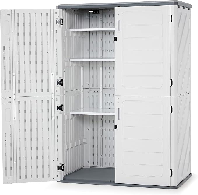 Macrout 50 Cu.Ft Plastic Outdoor Storage Cabinet by MMACROUT