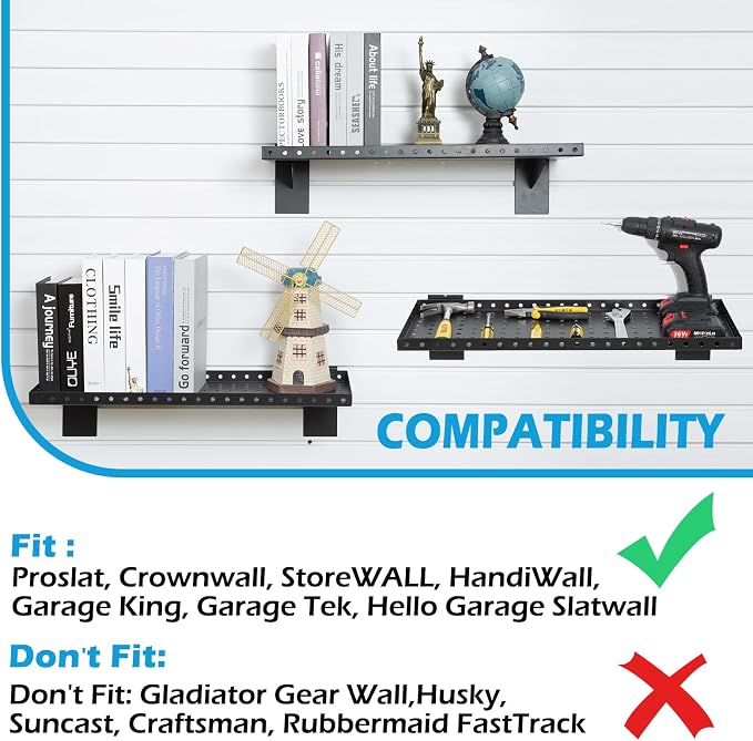 Slatwall Shelves 24 Inch, Slatwall Accessories - Image 3