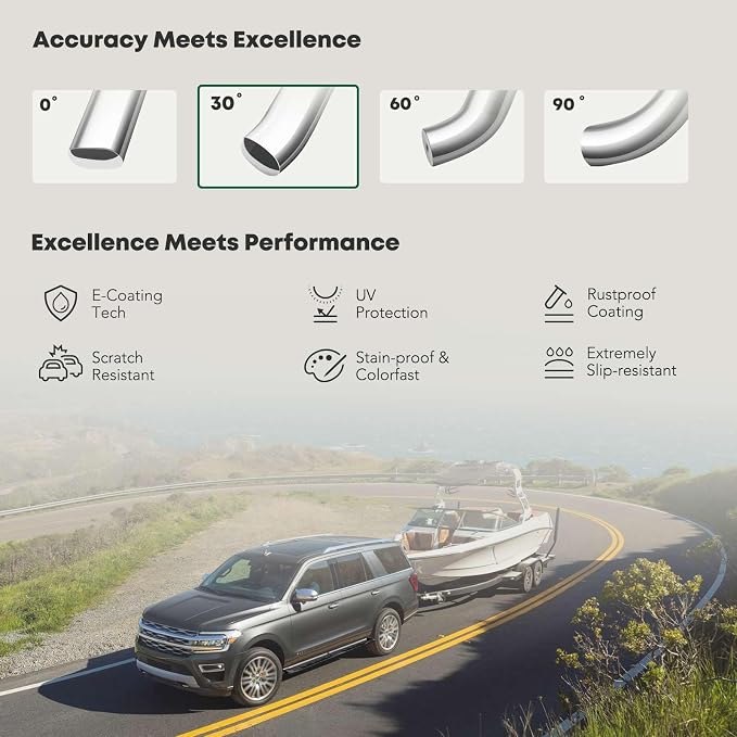 YHTAUTO 5 Inch Running Boards Side Steps Fit Chevy Silverado/GMC Sierra - Image 5