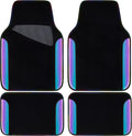 CAR PASS Chameleon Iridescent Reflective PU Leather&Waterproof Universal Carpet by CARPASS
