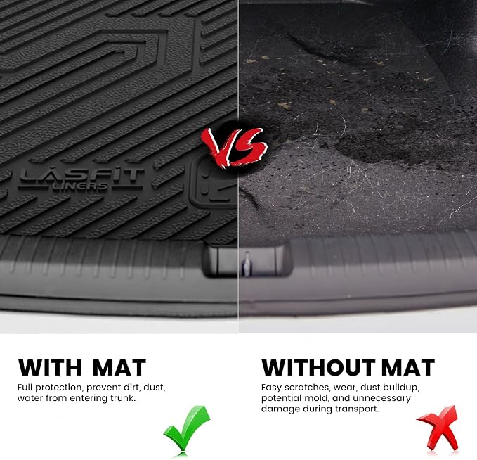 LASFIT Cargo Mat for Audi Q5/SQ5 2018-2025, Custom Fit All-Weather TPE Rubber - Image 5