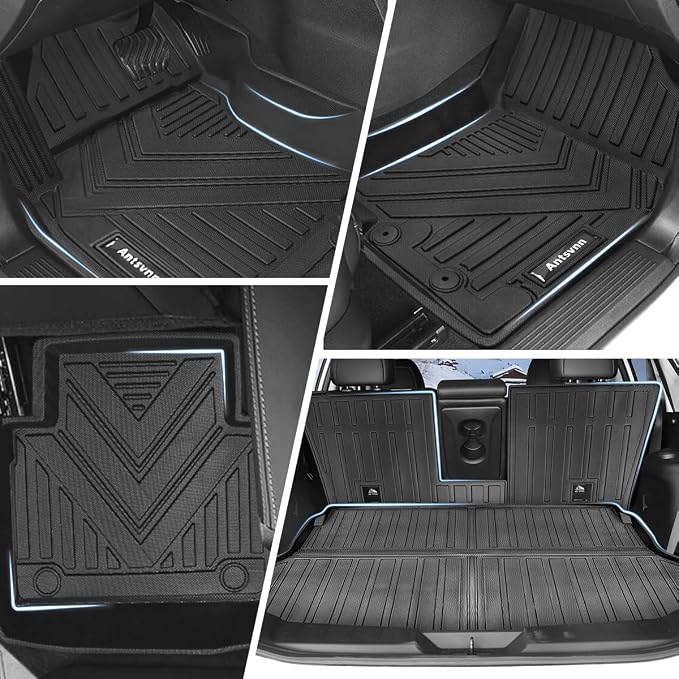 Fit for 2020-2014 Nissan Rogue Floor Mat Backrest Mat Cargo Liner, All-Weather - Image 6