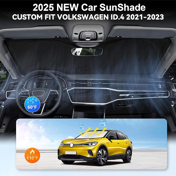 Custom Fit VW ID.4 Windshield Sunshade - Image 4