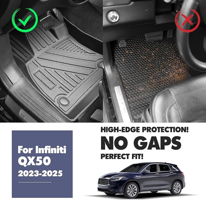 Cargo Mats Fit for Infiniti QX50 2025-2019/2022-2025 Infinit QX55 Trunk - Image 3