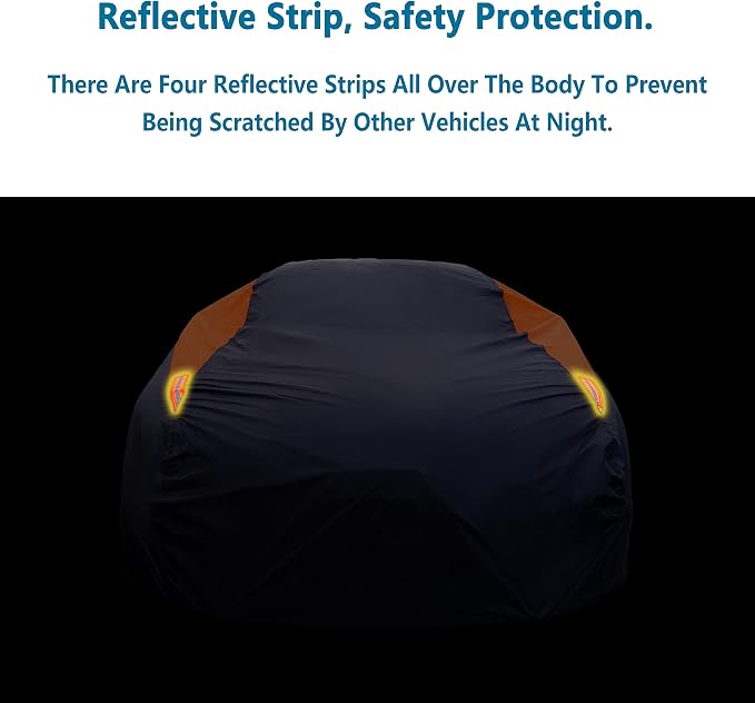 MORNYRAY Waterproof Car Cover All Weather Snowproof UV Protection Windproof - Image 6