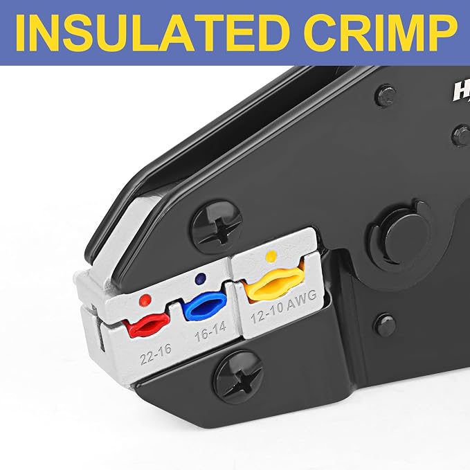 haisstronica Crimping Die for Insulated Nylon Wire Connectors, 22-10 AWG - Image 3