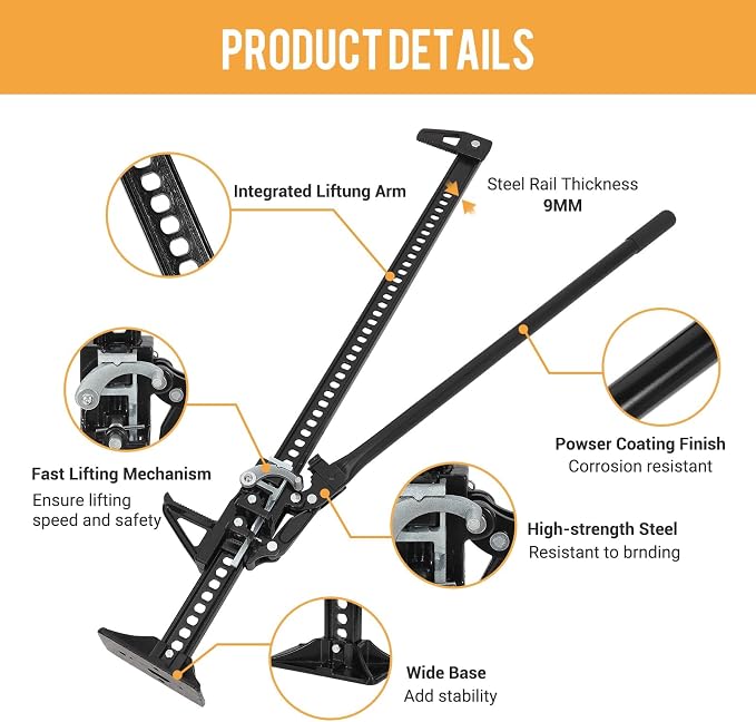 Multi-Functional Lift Jack, Farm Jack Heavy Duty Off Road, - Image 3