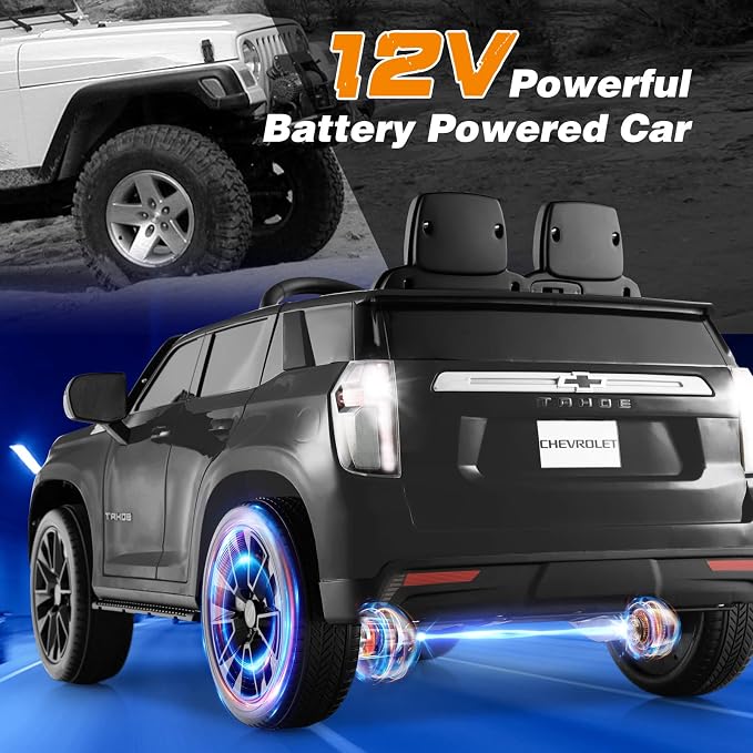 Costzon Ride on Car, 12V Licensed Chevrolet Tahoe Battery Powered Electric - Image 5