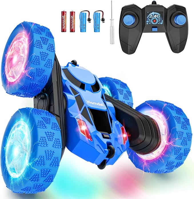 Remote Control Car for Boys 6-12 Year Old Double Sided 360°Rotating 4WD by Hamdol