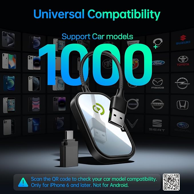 Wireless CarPlay Adapter for Apple iPhone, Converts Factory Wired CarPlay to - Image 8
