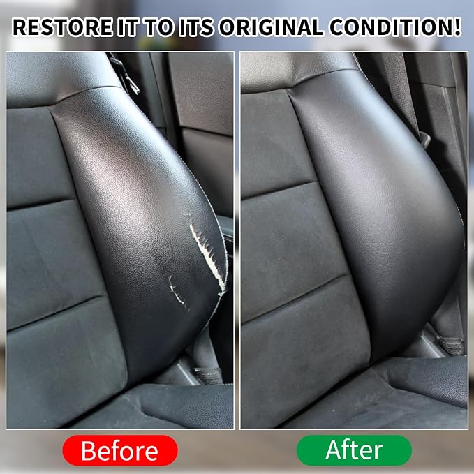 Black Leather Recoloring Balm, Leather Couch Scratch/Stain Remover, Leather - Image 4