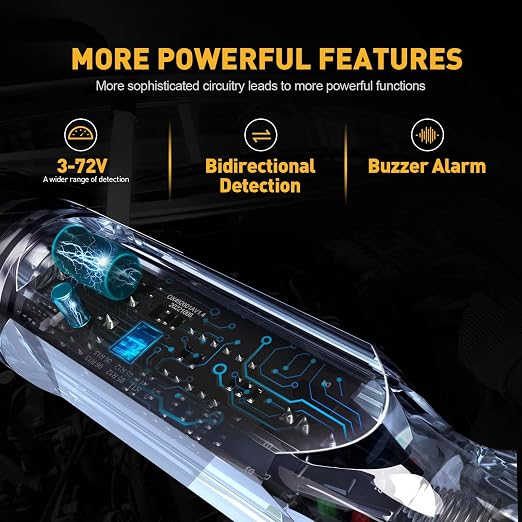 Upgraded Buzzer Automotive Test Light, DC 3-72V Heavy Duty Digital LED Circuit - Image 4