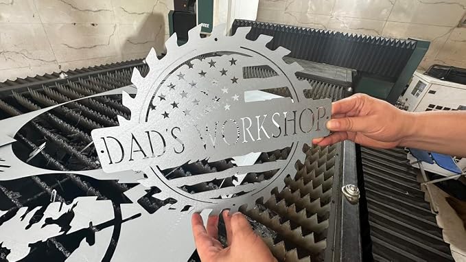 Personalized Papa's Workshop Metal Sign - Image 3