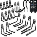 3-H Garage Wall Hooks 20 Pack, Garage Hooks Heavy Duty by 3-H