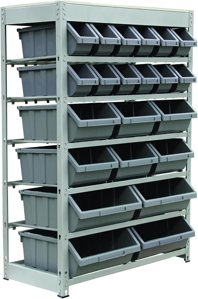 King's Rack Bin Rack Storage System Heavy Duty Steel Rack Organizer Shelving by Unknown