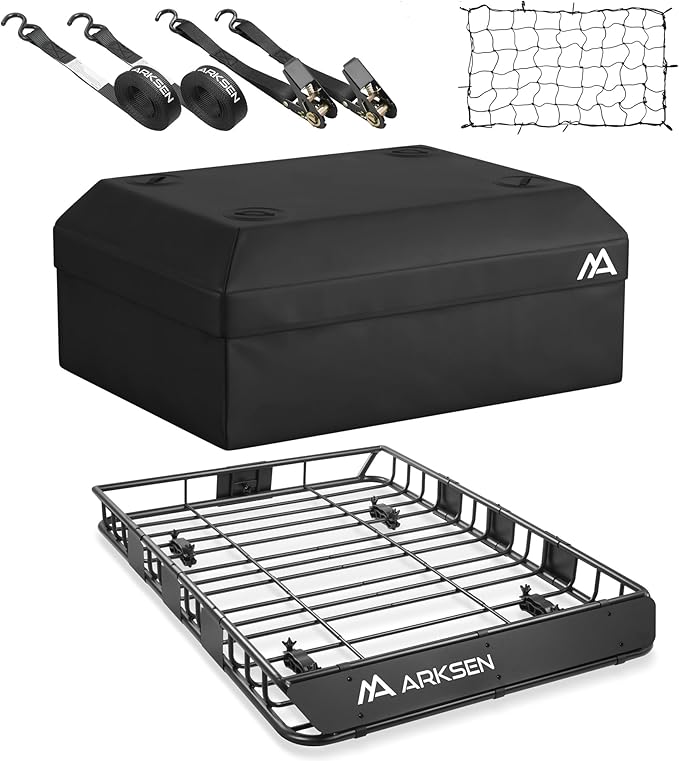 ARKSEN 54 x 39 x 5 Inch Upgrade Universal Roof Rack by ARKSEN