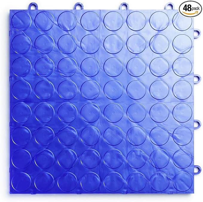 RaceDeck CircleTrac, Interlocking Non-Slip Garage Flooring Tile, Heavy-Duty by BigFloors