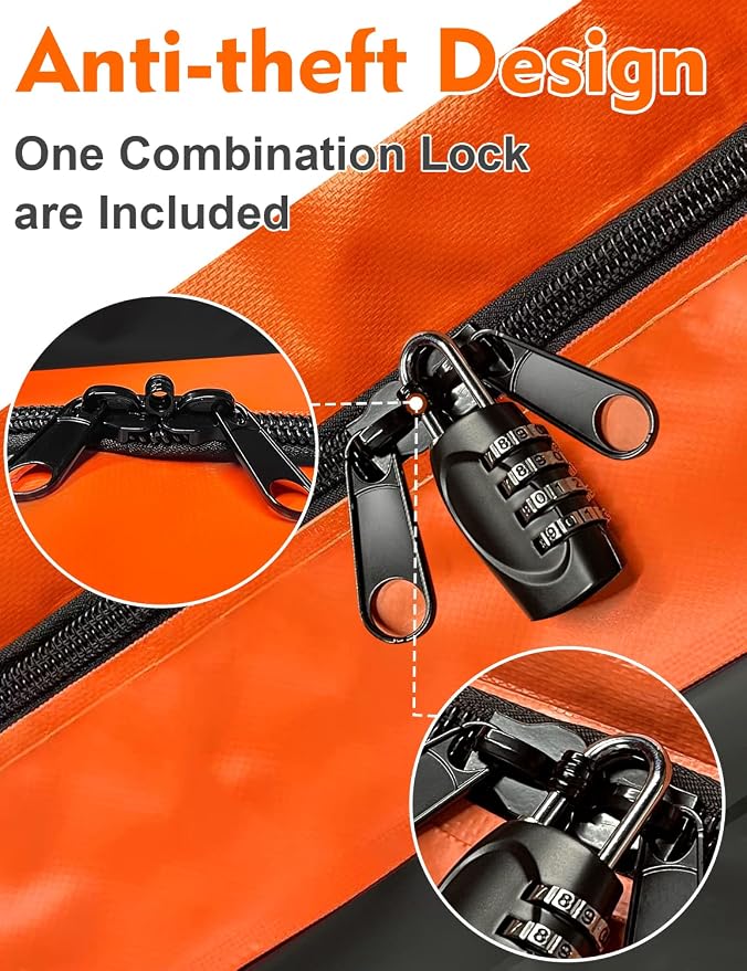 FIVKLEMNZ 21 Cubic Car Rooftop Cargo Carrier Roof Bag Waterproof - Image 2