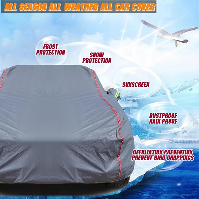 Waterproof Zipper Doors Pickup Car Cover, Ram 1500 2500/ Chevy Avalanche - Image 7